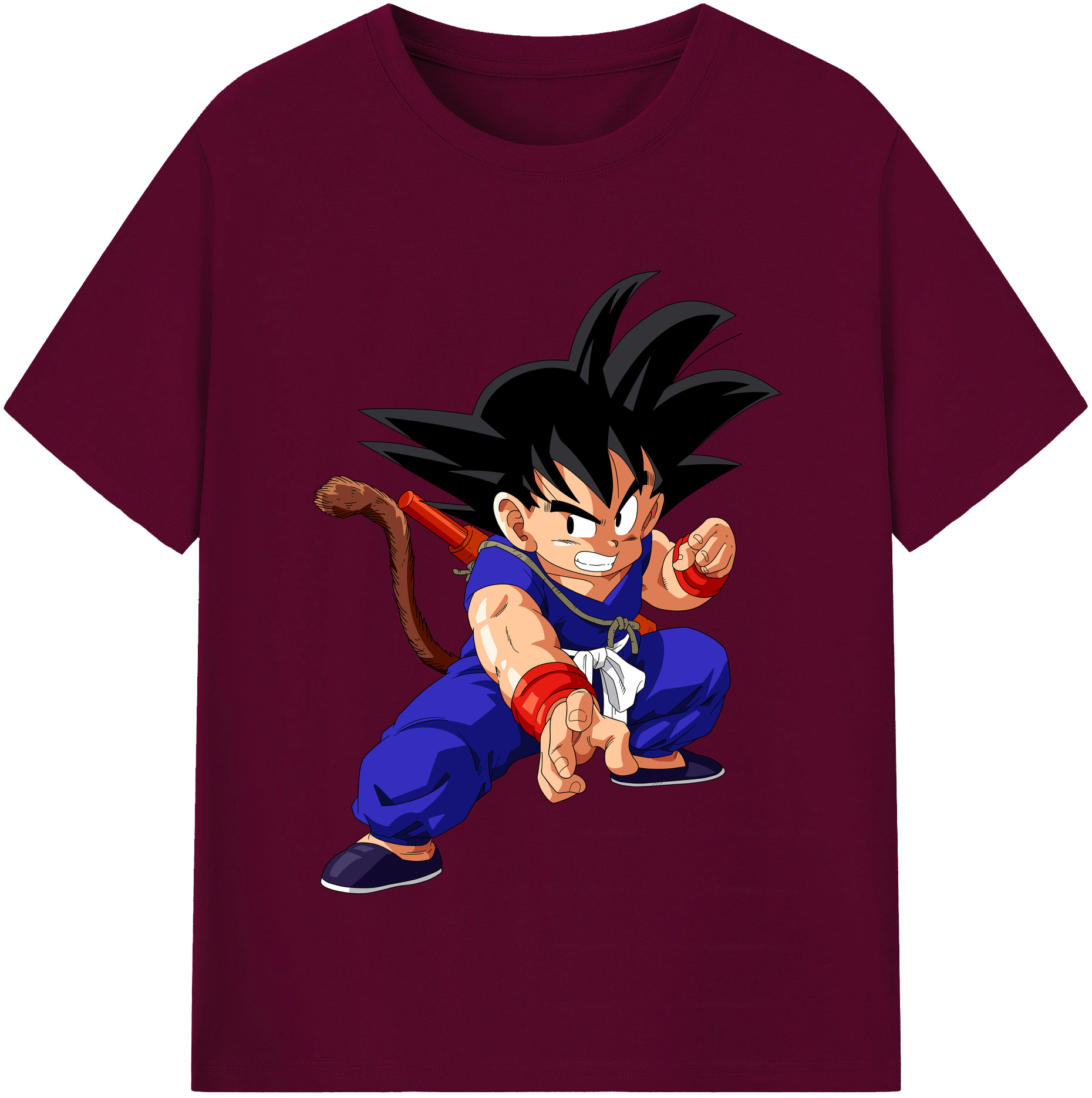 （画像用） ドラゴンボール 孫悟空（そん ごくう）Son Goku カカロット DRAGON BALL Kakarotto レディースカジュアルプリントTシャツ（綿100％）